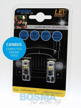 ŻARÓWKA 24V 3XSMD T10 W5W CANBUS WHITE 4151