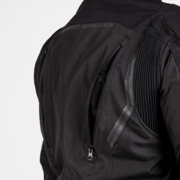 Черная текстильная куртка Rebelhorn Borg