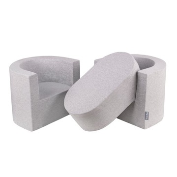 Комплект детской мебели из пенопласта, стол и сиденья