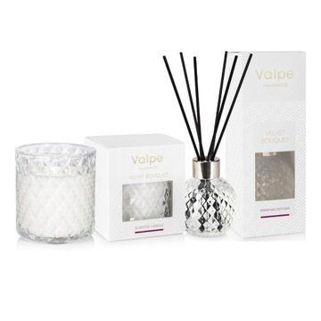 Диффузор с палочками, элегантное стекло, Velvet Bouquet 100 мл Valpe