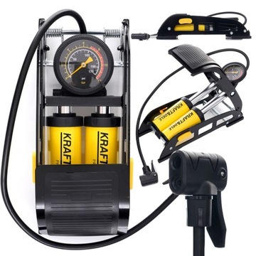 Ножной напольный насос с манометром Kraft&Dele KD11824