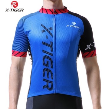 Краткая сухряя мужская рубашка для велосипедов X-Tiger Pro