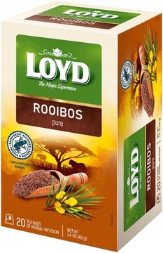 Ekspresowa Herbata Owocowa Rooibos Pure Afrykański Czerwonokrzew 20T LOYD