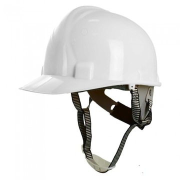 KASK ROBOCZY HEŁM OCHRONNY BHP REGULOWANY 4P WYSOKOŚCIOWY LEKKI biały
