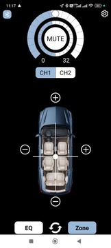 Усилитель звука 4x50 Вт, 10 каналов DSP для радио с приложением Android Bluetooth