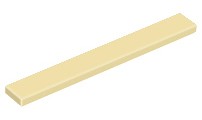 LEGO 4162 Tile 1x8 Piaskowy Tan 4 szt. NOWY