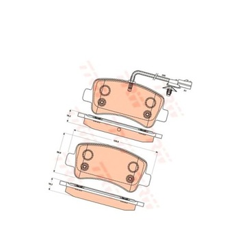 TRW GDB1903 Комплект тормозных колодок