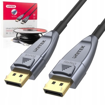 Оптический кабель Unitek DisplayPort 1.4 AOC 8K, 5 м