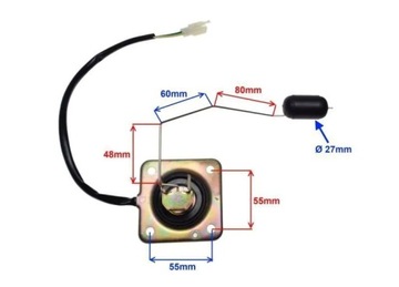 ДАТЧИК УРОВНЯ ТОПЛИВА ПОПЛАВОЧНЫЙ JUNAK ROMET ZIPP