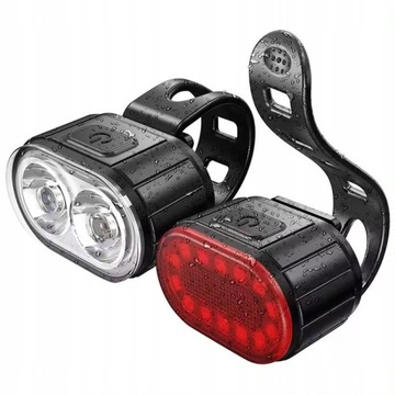 ВЕЛОСИПЕДНЫЙ ФОНАРЬ ПЕРЕДНИЙ ЗАДНИЙ СВЕТОДИОДНЫЙ НАБОР ДАВНИХ СВЕТОДИОДНЫХ ВЕЛОСИПЕДНЫХ ФОНАРОВ