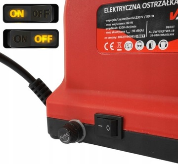 OSTRZAŁKA DO OSTRZENIA WIERTEŁ 3-13 MM ELEKTRYCZNA 80W MOCNA DO SZLIFU