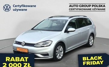 Volkswagen Golf VII Variant Facelifting 1.5 TSI BMT 130KM 2019 Volkswagen Golf Comfortline, ACC, Czujniki parkowania, Salon Polska 1.5