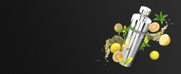 Zestaw barmański do drinków shaker tłuczek nalewaki miarka sitko | srebrny