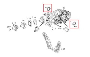 MERCEDES CLA GLA W176 W246 KROUŽEK TĚSNĚNÍ DIFERENCIÁLU ZADNÍ OE