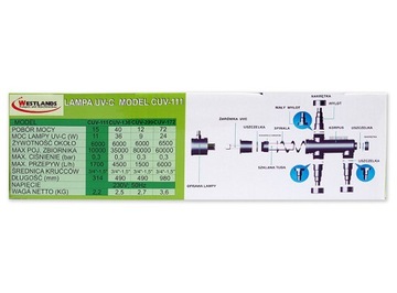 СТЕРИЛИЗАТОР УФ-ЛАМПЫ 9 ВТ ДЛЯ АКВАРИУМА И ЖИВОТНЫХ
