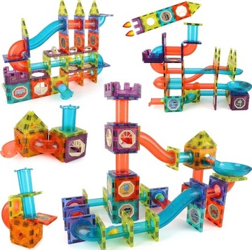 СВЕТЯЩИЕСЯ МАГНИТНЫЕ БЛОКИ НАБОР СВЕТЯЩИХСЯ МАГНИТНЫХ ДОРОЖКИ XXL 202 шт.