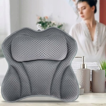 ПОДУШКА ДЛЯ ВАННЫ С ПРИСОСАМИ, СЕРЫЙ