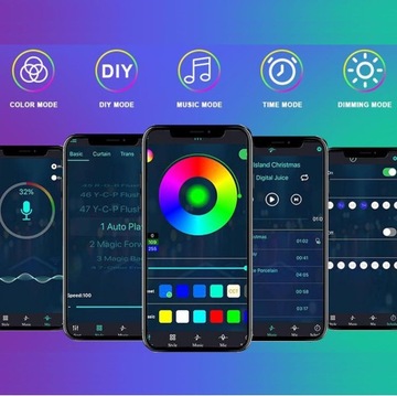 Интеллектуальные светодиодные панели 6 LIGHTBAR RGBIC WiFi GLIDE WALL Panels