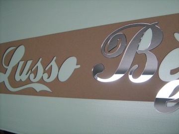 ЗОЛОТЫЕ БУКВЫ ИЗ ПЛЕКСИ 3D ПЛЕКСИ 10 шт. ЗЕРКАЛО ЛОГОТИП