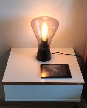 Lampka nocna E27 loft retro z żarówką ozdobną Fischer & Honsel