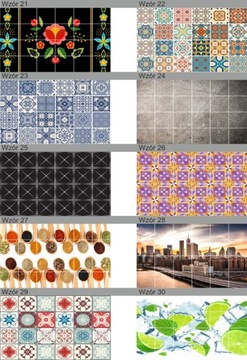 Декоративные самоклеящиеся наклейки под плитку ЦВЕТНЫЕ ЛОПУЧКИ 15х15 см.