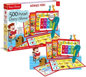 ГОВОРЯЩЕЕ РУЧКА 500 ВОПРОСОВ БУКВЫ И СЛОВА CLEMENTONI