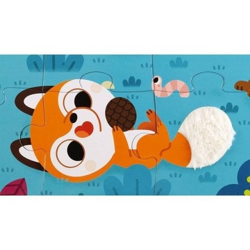 Сенсорный пазл Лесные животные 20 шт. Джанод 2+