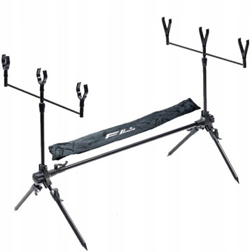 ZESTAW karpiowy 2x wędka karpiówka teleskop 3,6m 2x kołowrotek ROD POD Z52