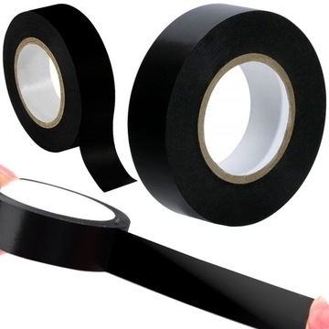 Taśma izolacyjna mocna izolacja czarna 19mm 20m