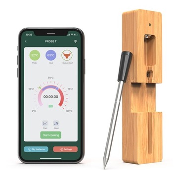 Wireless Meat Thermometer 5-10 Mins Quick Charge