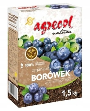 ORGANICZNY NAWÓZ DO BORÓWEK 1,5 KG BIO AGRECOL