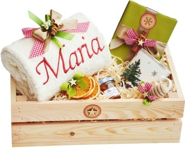 ZESTAW Ręcznik Haft Kubek SUPER Prezent na Święta