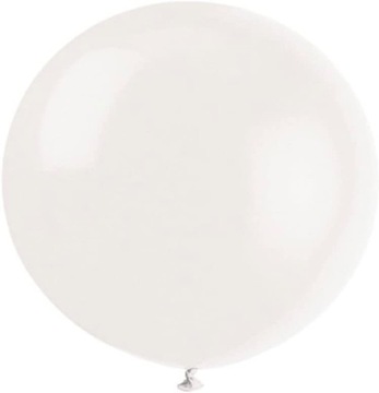 Balony okrągłe białe BALON XXL 100cm KULA 5szt