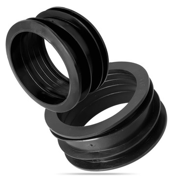 УМЕНЬШЕНИЕ ЖЕЛОБА 90x110 мм НИЖНЯЯ ТРУБА РЕЗИНОВАЯ ГИБКАЯ ПРОКЛАДКА Черный