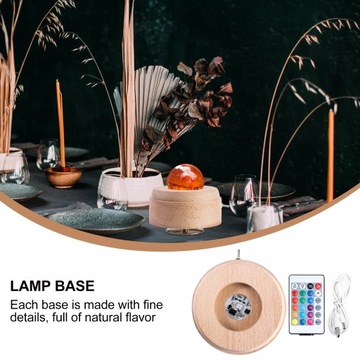 Настольное украшение с основанием из бука, хрустальной ручкой 4