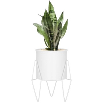 МЕТАЛЛИЧЕСКАЯ ПОДСТАВКА ДЛЯ ЦВЕТОВ ПОДСТАВКА ДЛЯ ЦВЕТОВ РАСТЕНИЯ ЛОФТ СТОЯЩИЙ БЕЛЫЙ СОВРЕМЕННЫЙ