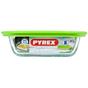 NACZYNIE ŻARO Z POKRYWKĄ COOK & STORE PYREX