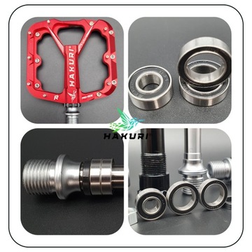 ВЕЛОСИПЕДНЫЕ ПЕДАЛИ ПЛАТФОРМА Прочные АЛЮМИНИЕВЫЕ 3 подшипника Красный DH END MTB