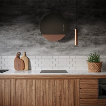 НАСТЕННАЯ ВЫТЯЖКА CIARKO DESIGN ECLIPSE, ЧЕРНАЯ/П. ЗОЛОТО