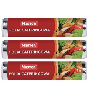 Folia aluminiowa 1kg CATERINGOWA MASTER 3szt