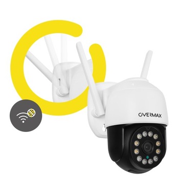 НАРУЖНАЯ ВРАЩАЮЩАЯСЯ КАМЕРА 25 с LAN 12 светодиодов IP66 WIFI Full HD 4x ZOOM