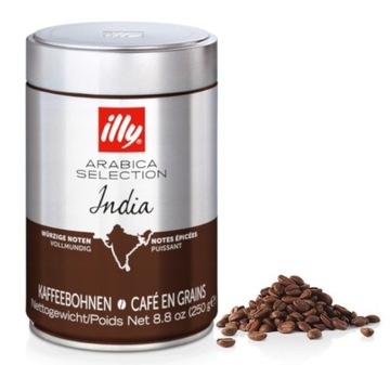 Kawa ziarnista illy Monoarabica India 250g