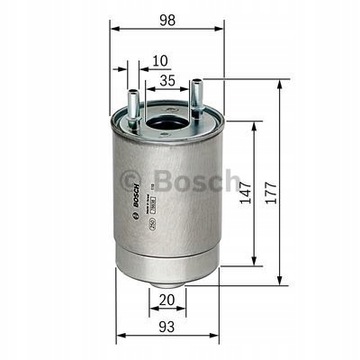 BOSCH F 026 402 067 FILTR PALIVA