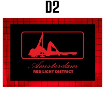 РАЗЛИЧНЫЕ УЗОРЫ Светодиодная доска Tir RED LIGHT AMSTERDAM 24V с подсветкой над кроватью