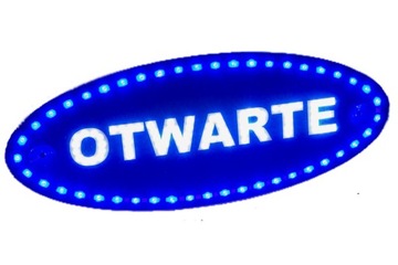 tablica OTWARTE LED szyld panel reklama open