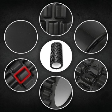 БОЛЬШОЙ ВАЛИК ДЛЯ СПИНЫ 45 СМ МАССАЖЕР ДЛЯ НОГ МАССАЖНЫЙ ВАЛИК ДЛЯ УПРАЖНЕНИЙ