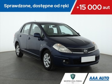 Nissan Tiida Sedan 1.8 i 125KM 2007 Nissan Tiida 1.8 i, Salon Polska, Serwis ASO