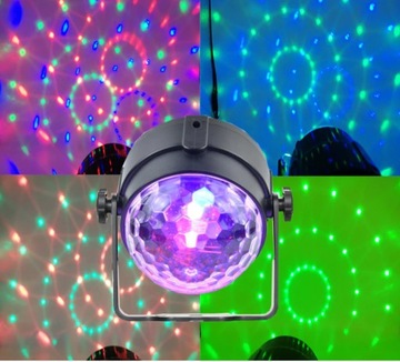 СВЕТОДИОДНЫЙ ПРОЕКТОР DISCO BALL RGB ДЛЯ ВЕЧЕРИНКИ ЛАЗЕР + ПУЛЬТ ДИСТАНЦИОННОГО УПРАВЛЕНИЯ