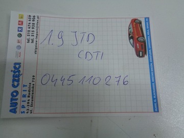 OPEL VECTRA C ZAFIRA B FIAT CROMA II ALFA 1.9 JTD CDTI VSTŘIKOVAČE VSTŘIKOVACÍ TRYSKA