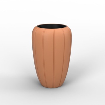 Цветочный горшок GAJA, диаметр 40см высота 60см цвет КРЕМОВЫЙ + вставка